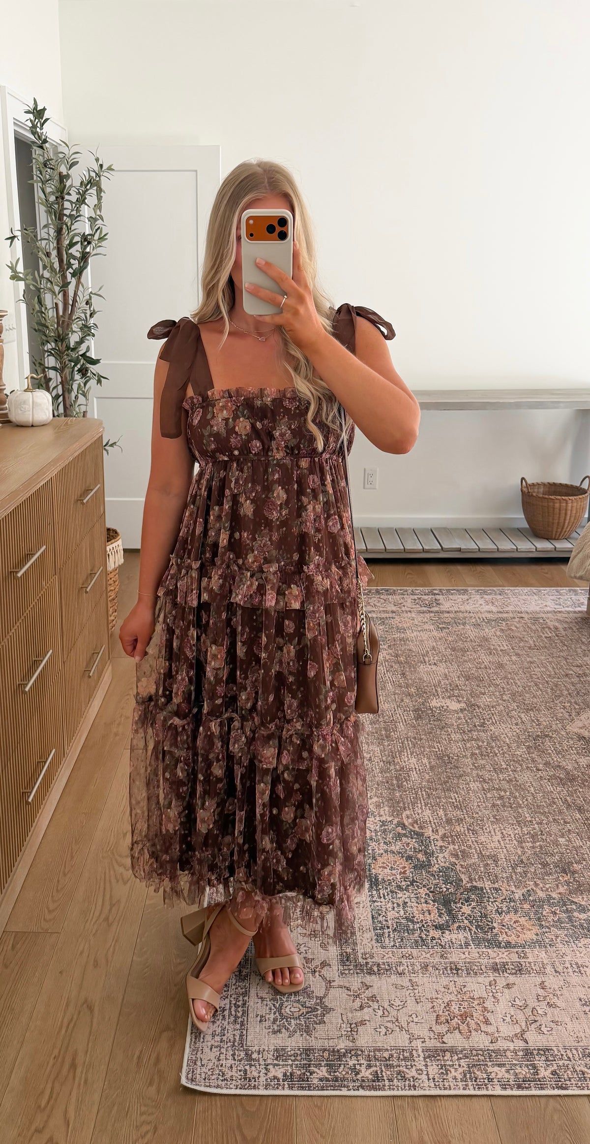 Fall In Bloom Midi Dress