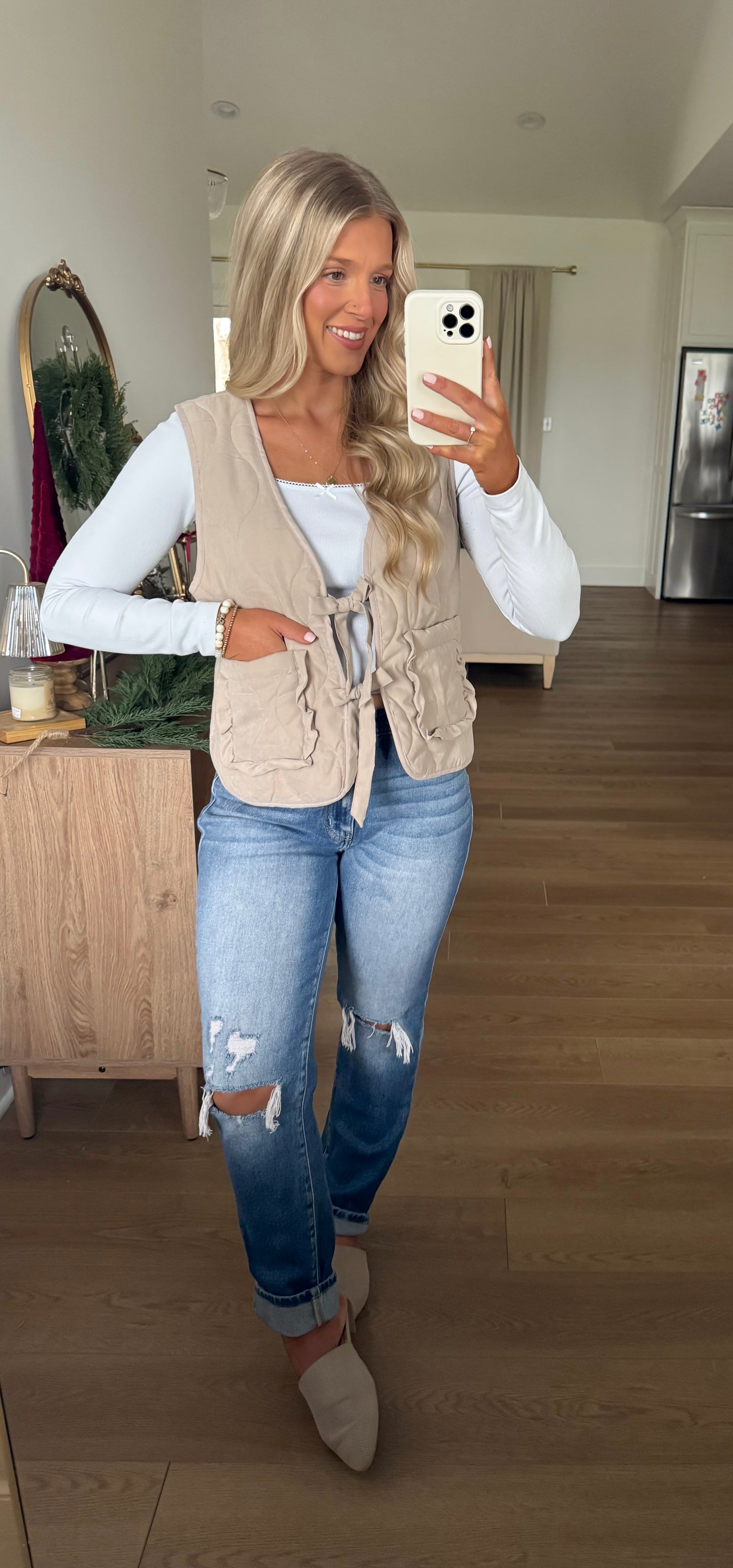 Autumn Escape Vest - Taupe