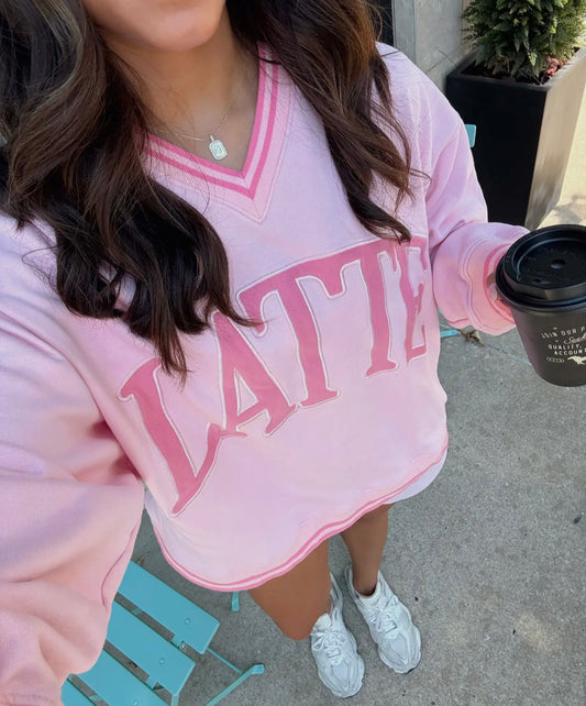 Latte - Vintage Pink Pullover