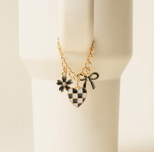 Tumbler Charm - Checkered