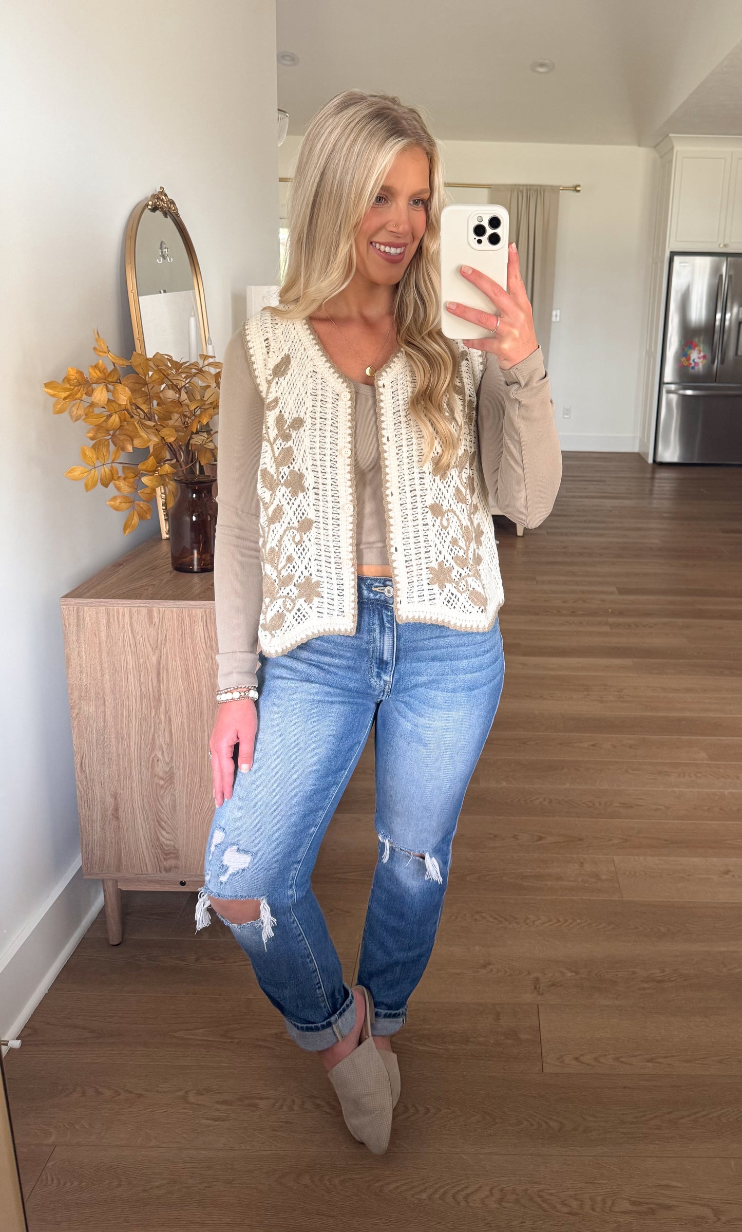 Sweet Meadow Crochet Vest