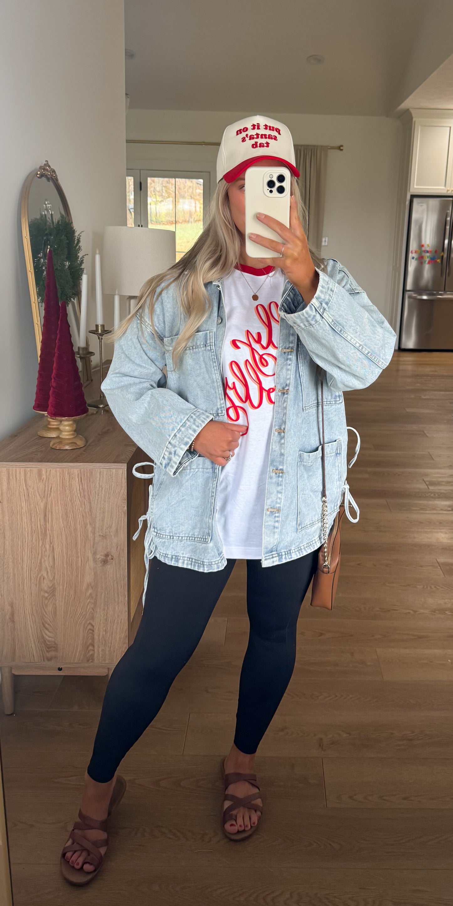 Holly Jolly Ringer Tee (Extended Sizes)