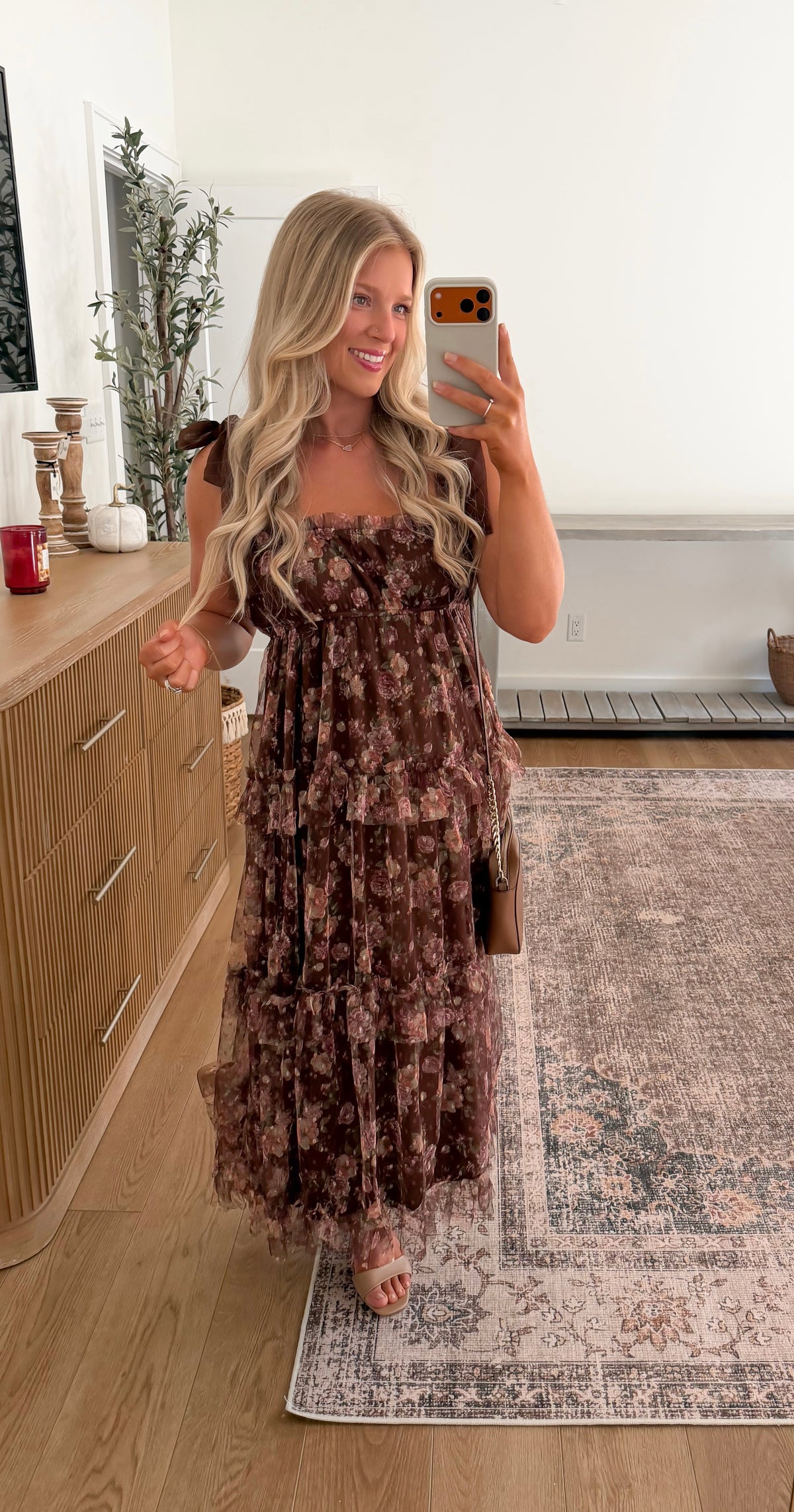 Fall In Bloom Midi Dress