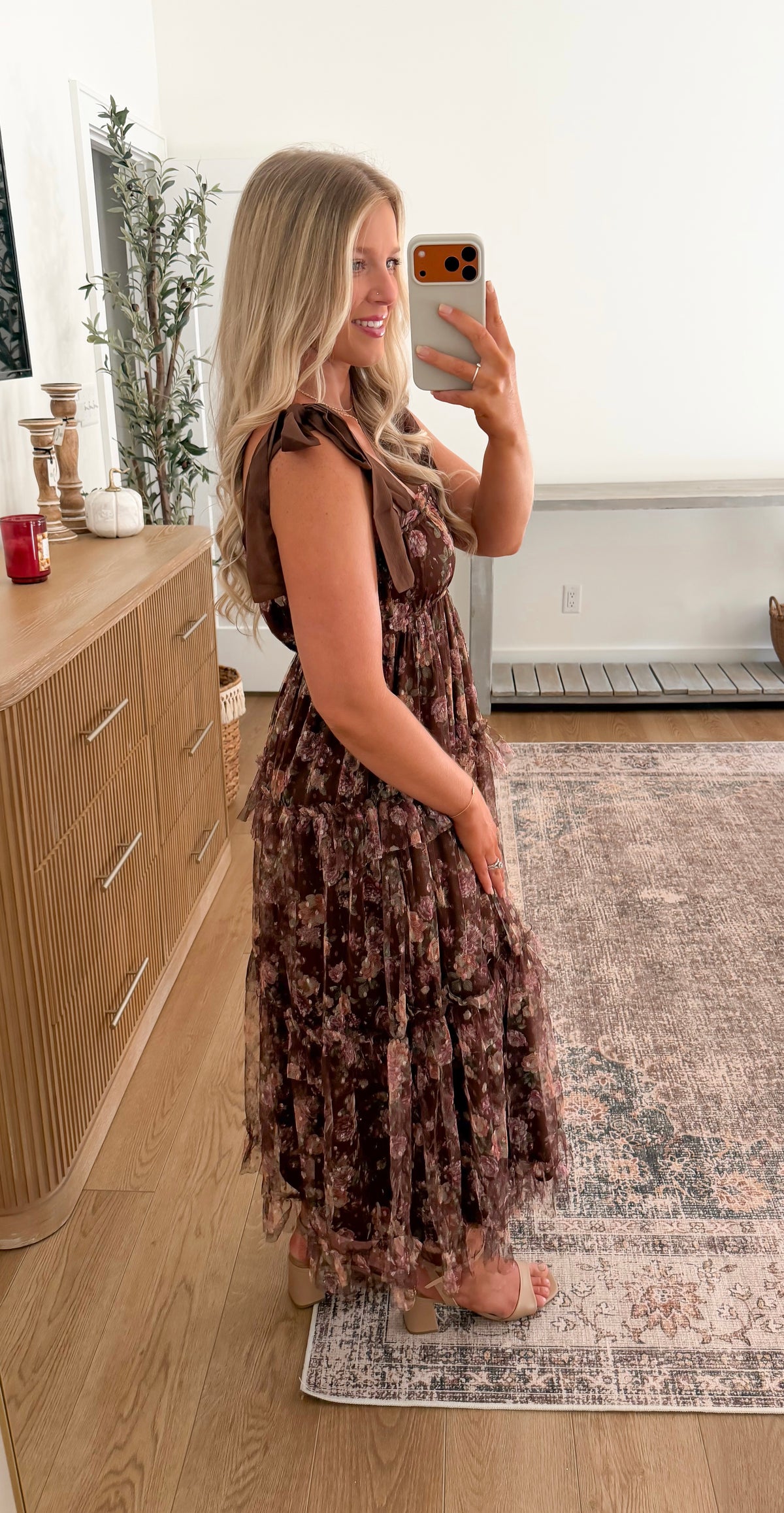 Fall In Bloom Midi Dress