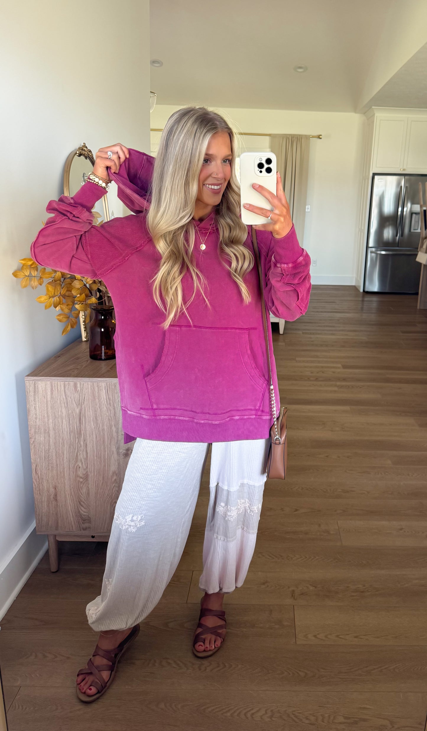 Chill Vibes Hoodie - Berry