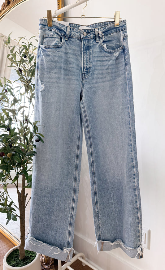 Vervet Baggy Wide Leg Denim - Lt. Wash