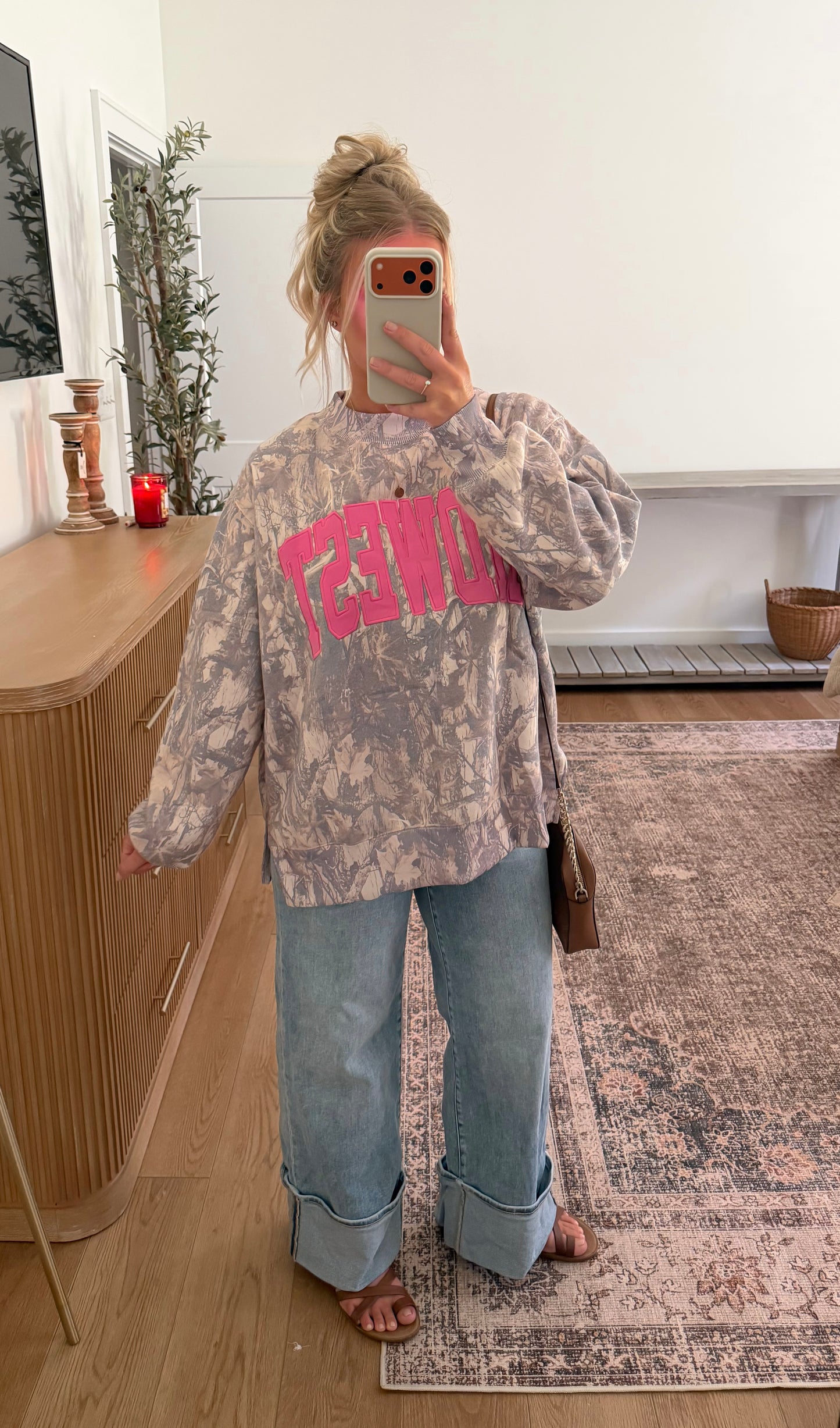Midwest Embroidered Mock Neck - Camo