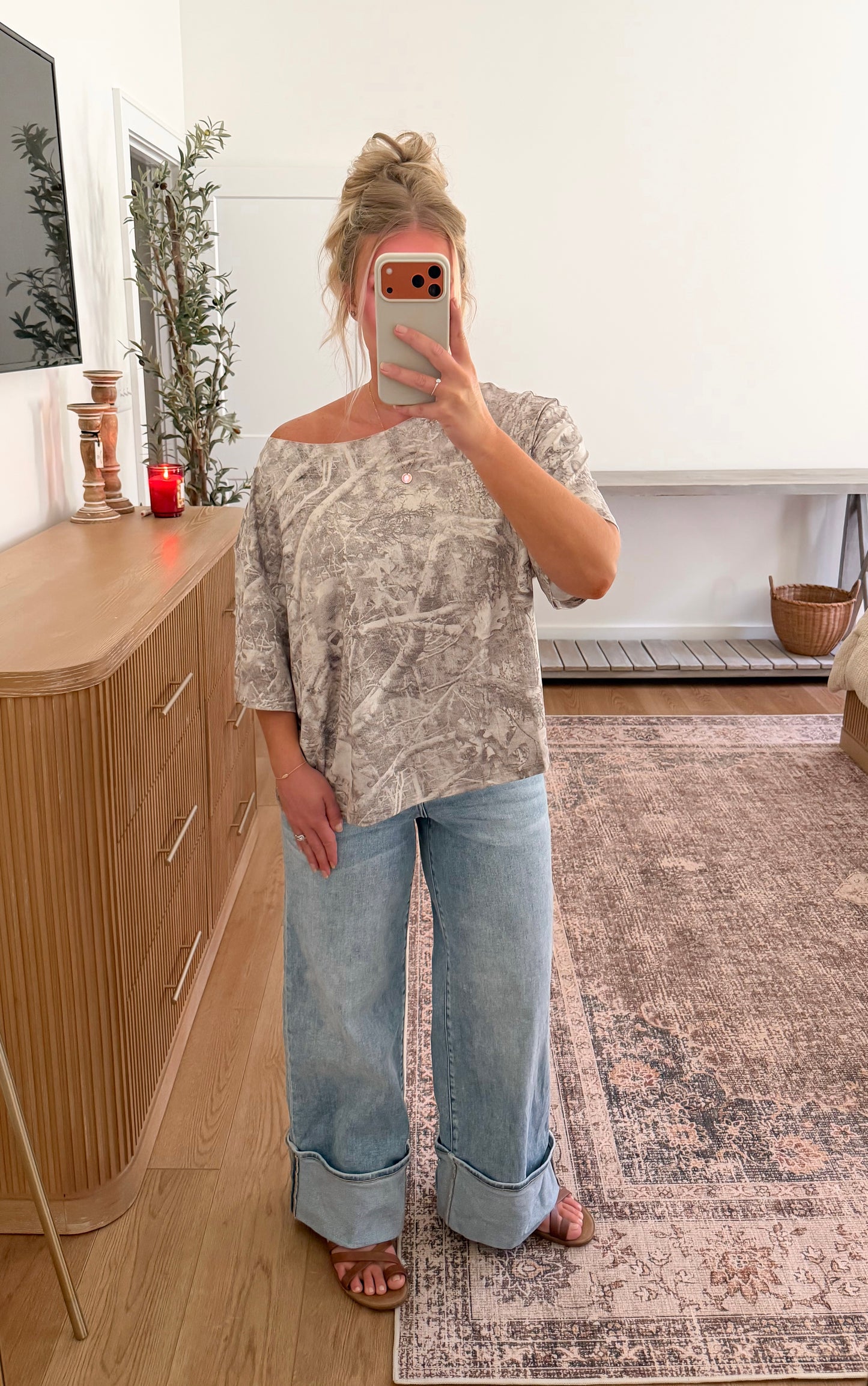 Asymmetrical Tee - Camo