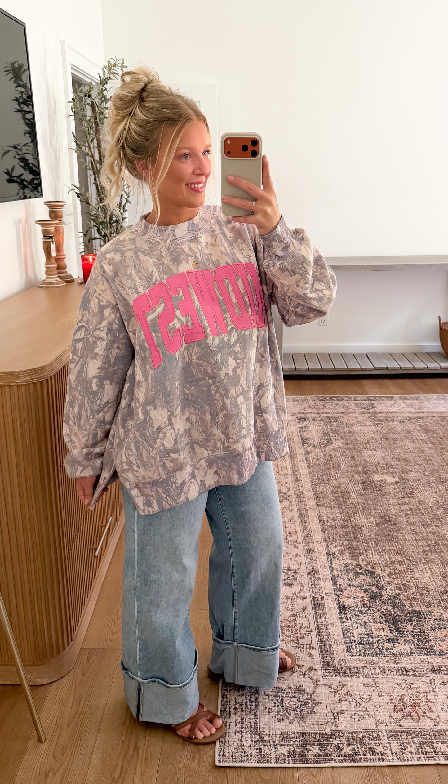 Midwest Embroidered Mock Neck - Camo