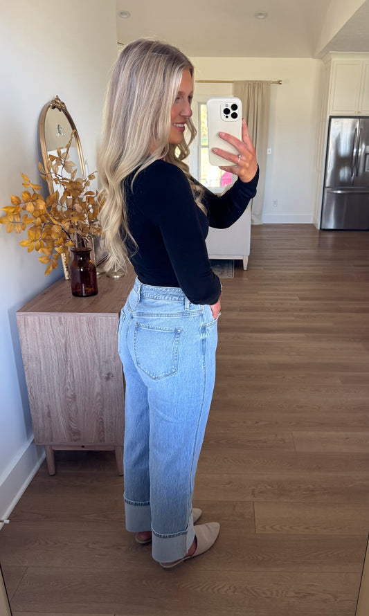 Vervet Baggy Cuffed Denim