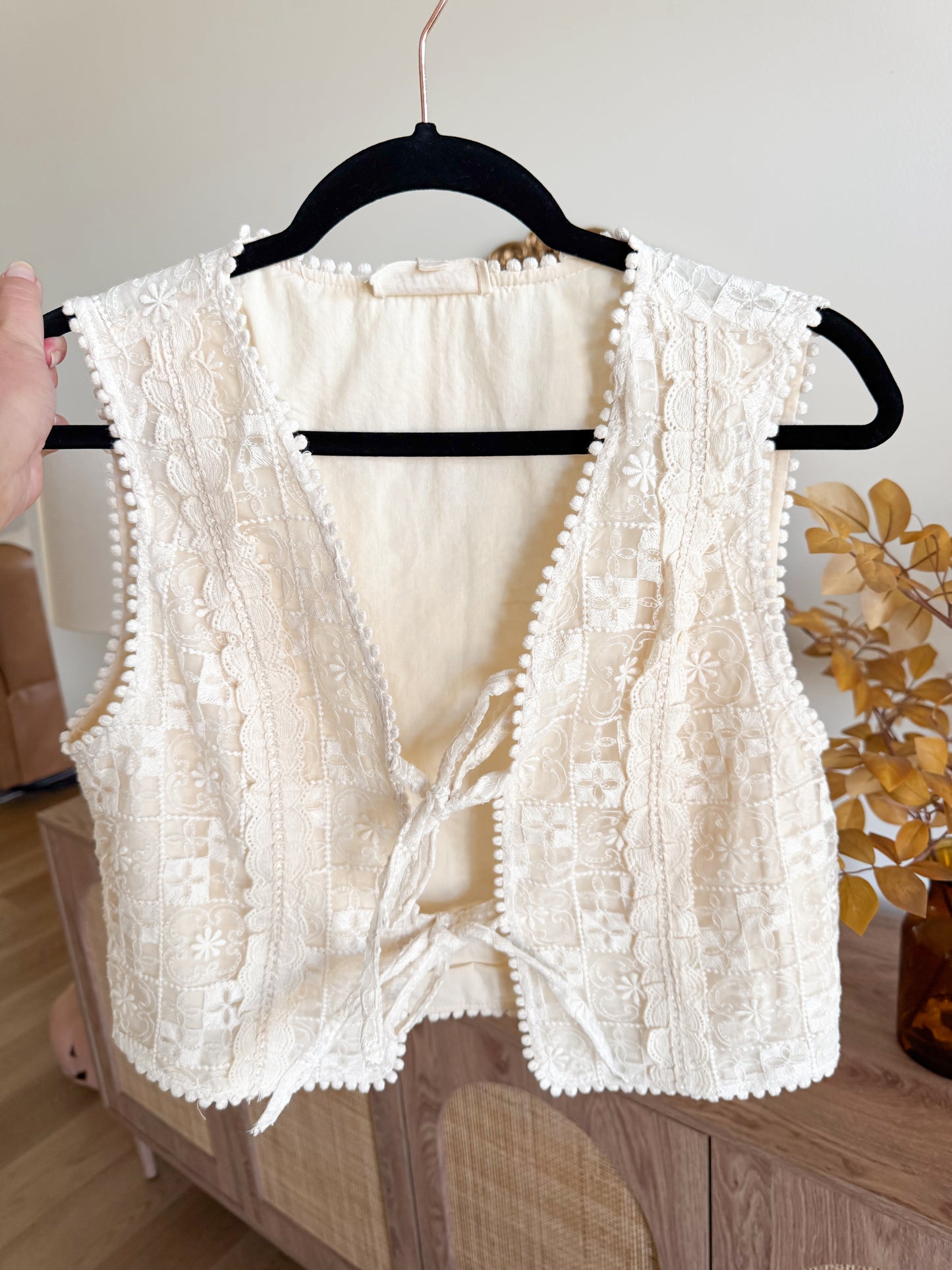 Lace Vest - Ecru