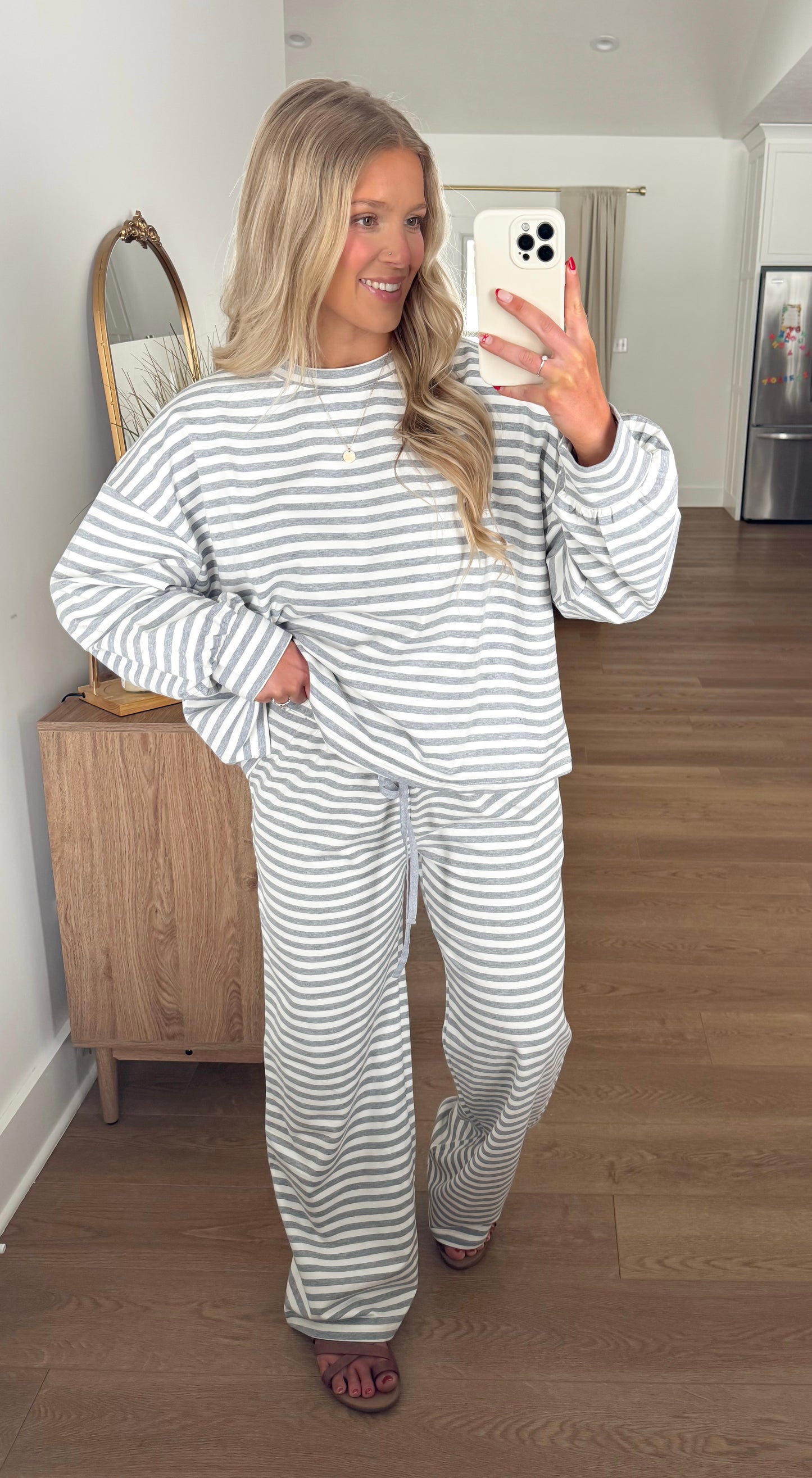 Grey Striped Set