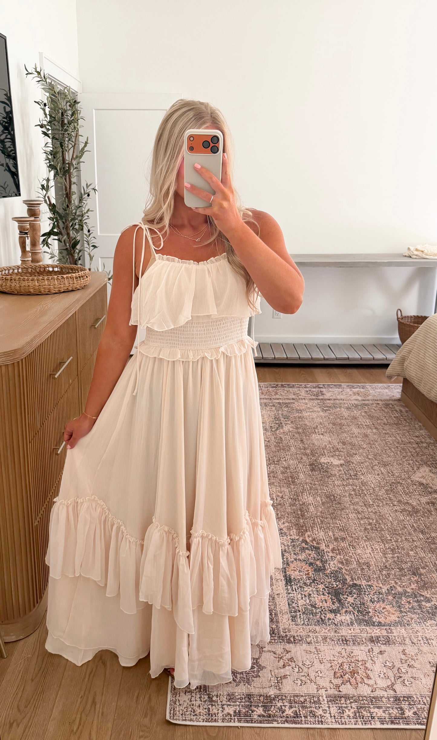 Love Story Maxi Dress - Creme