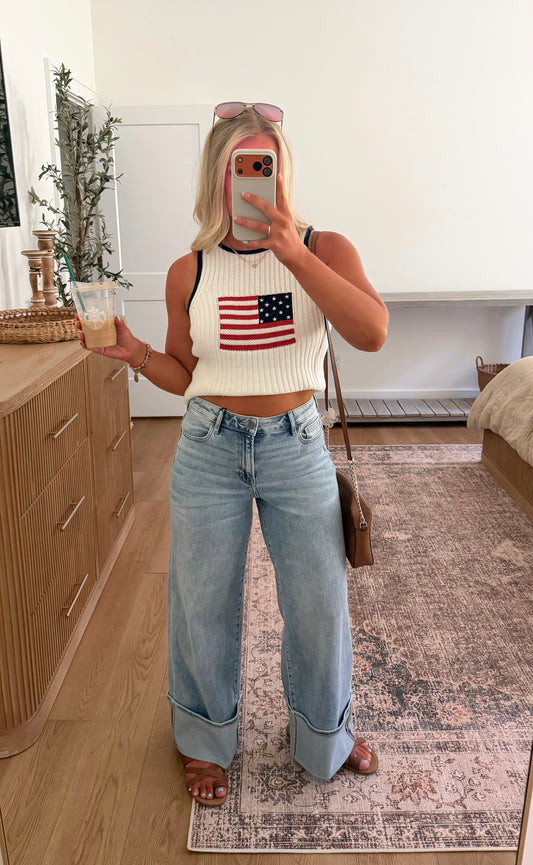 Star Spangled Knit Tank