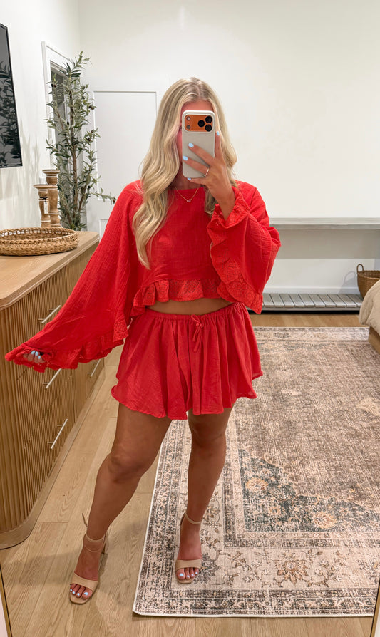 Sunset Glow Set - Red Orange