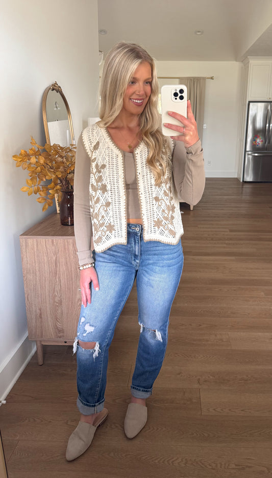 Sweet Meadow Crochet Vest