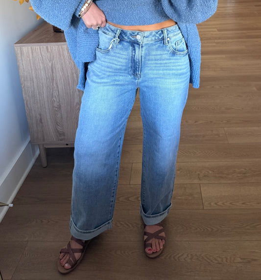 Risen Cuffed Boyfriend Denim