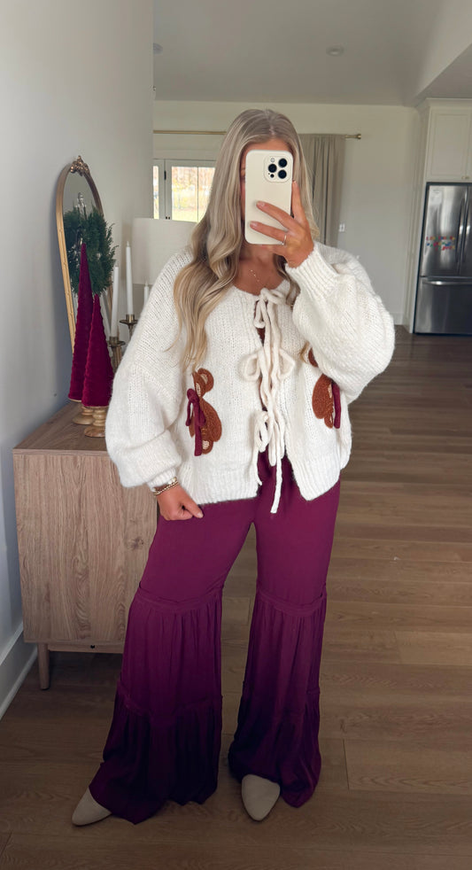 Teddy Cardigan - Ecru