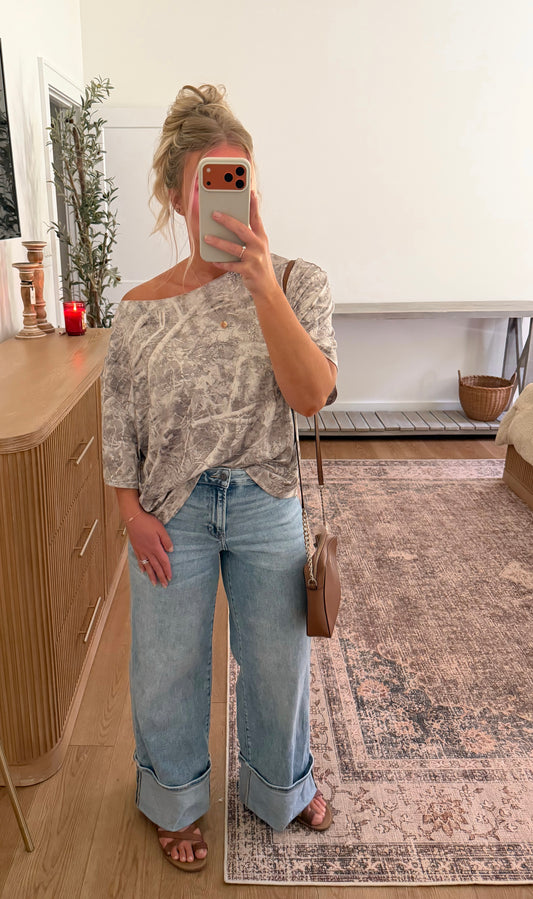Asymmetrical Tee - Camo