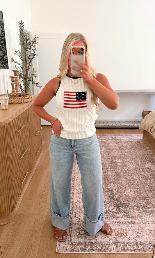 Star Spangled Knit Tank