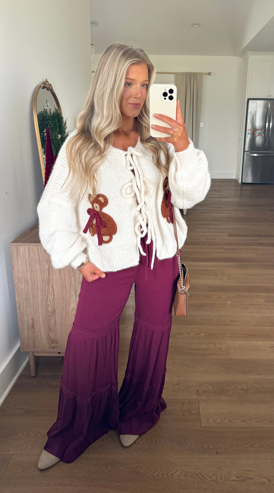 Teddy Cardigan - Ecru