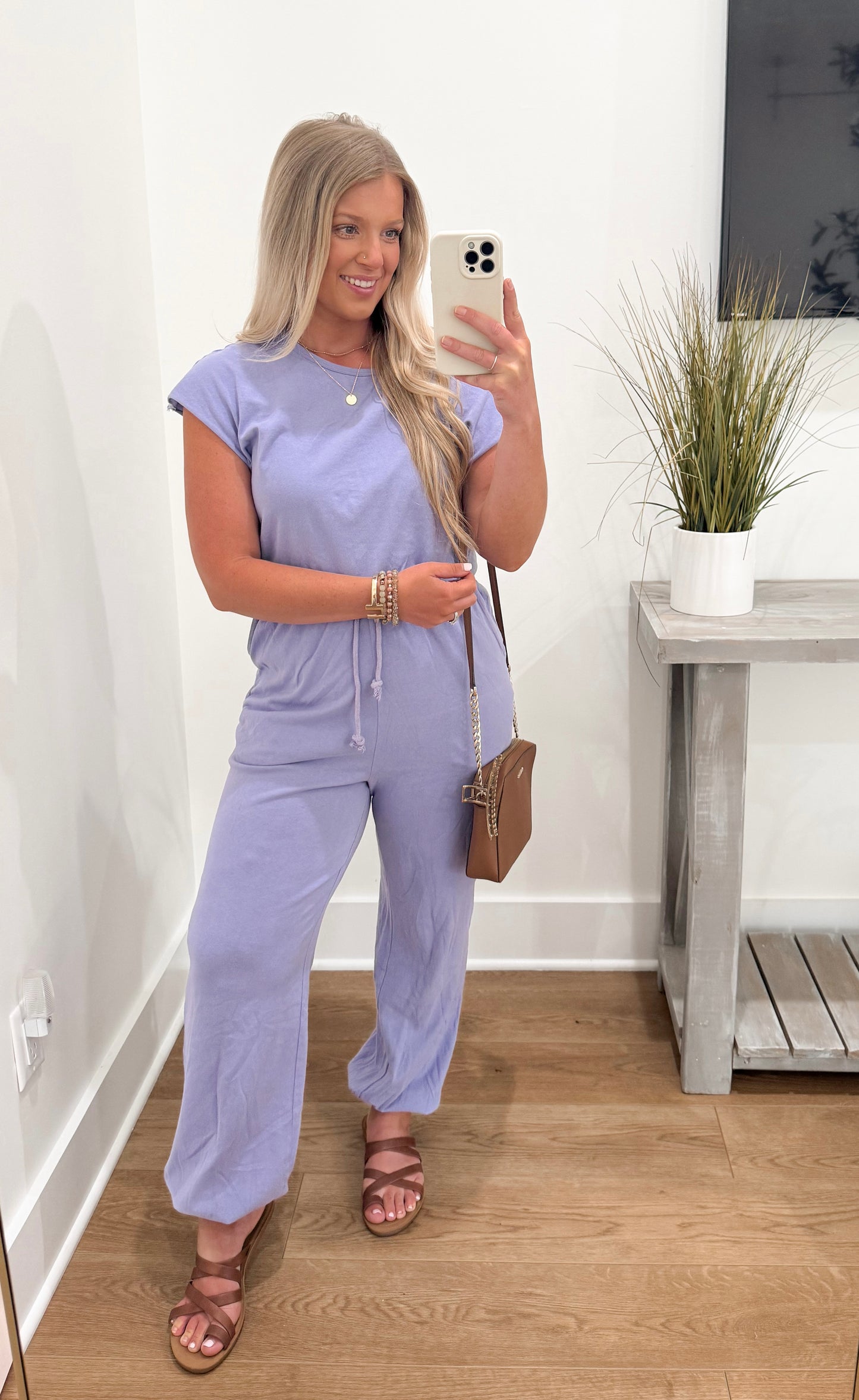 Throw On & Go Jumpsuit - Wisteria