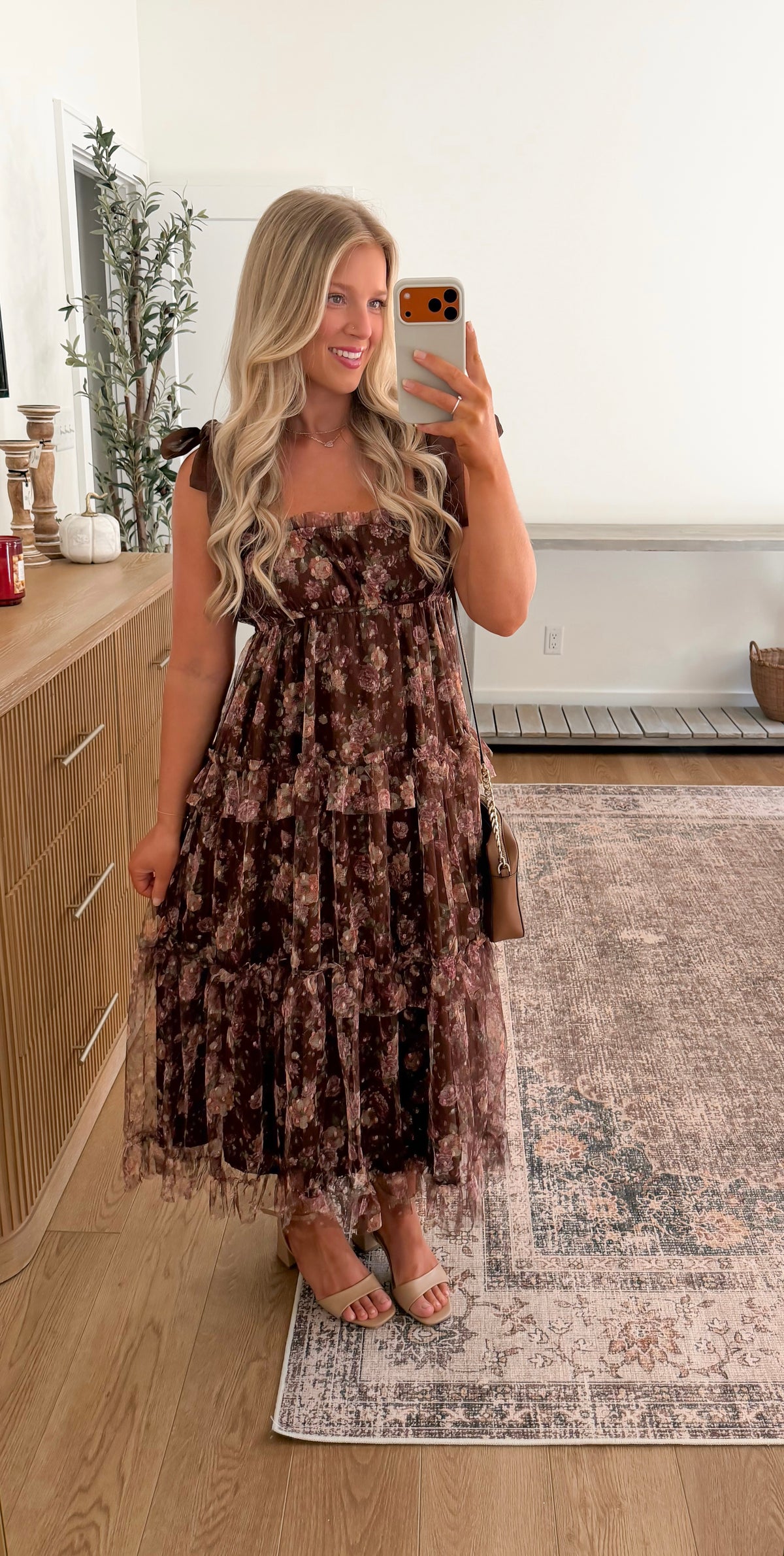 Fall In Bloom Midi Dress
