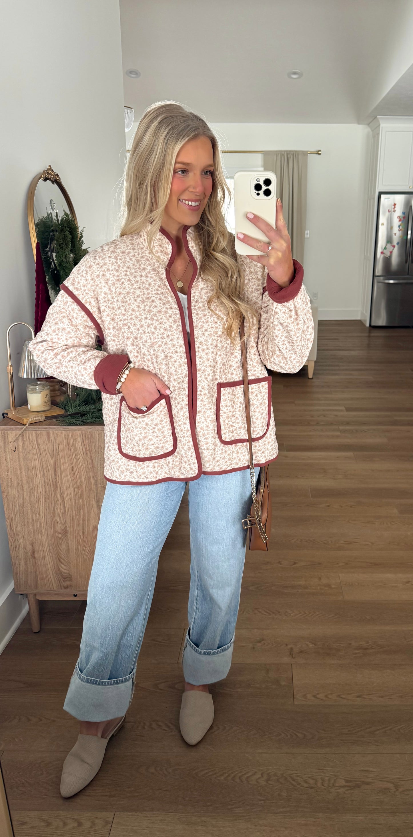 Aspen Quilted Jacket - Dusty Mauve