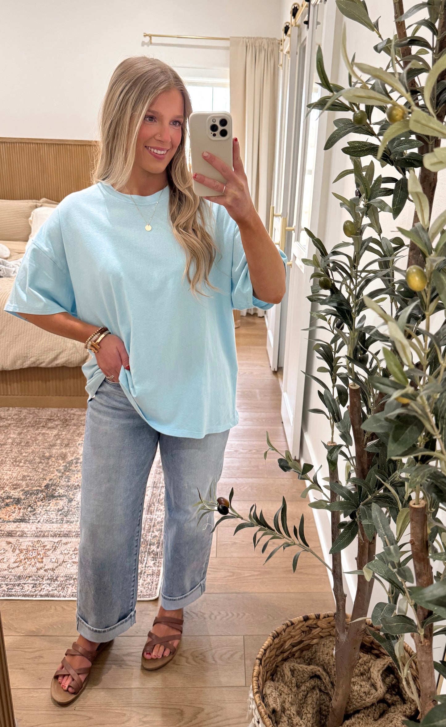 Boyfriend Tee - Blue