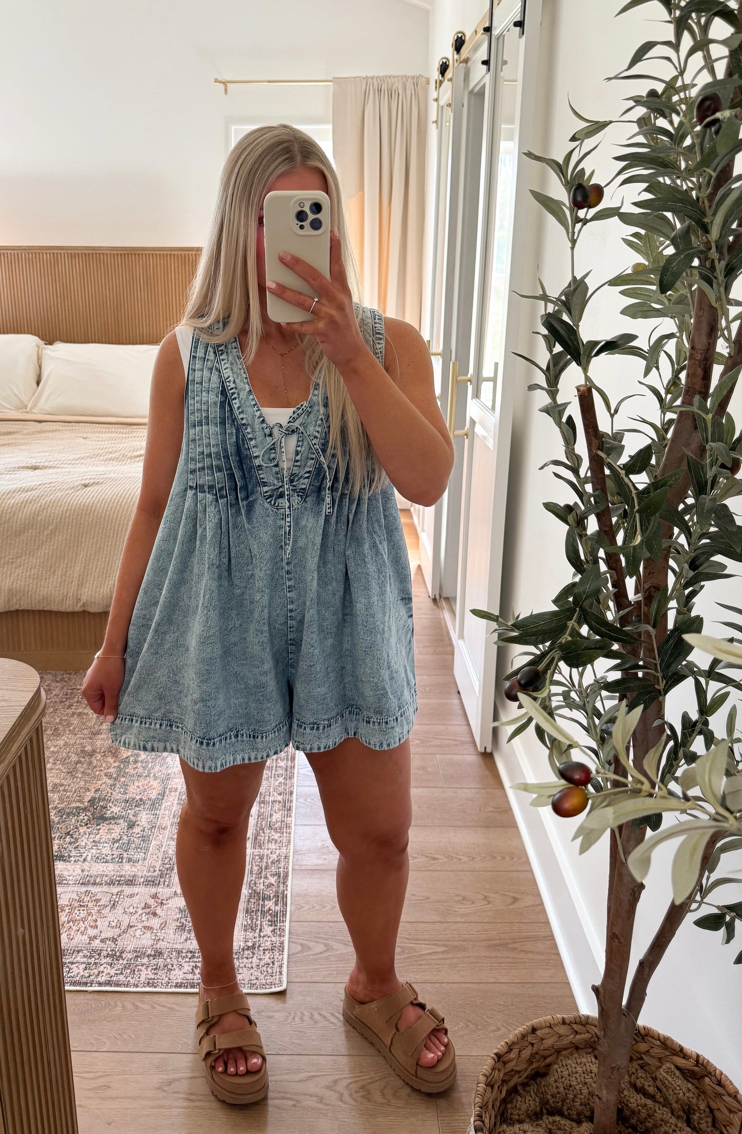 Denim Romper