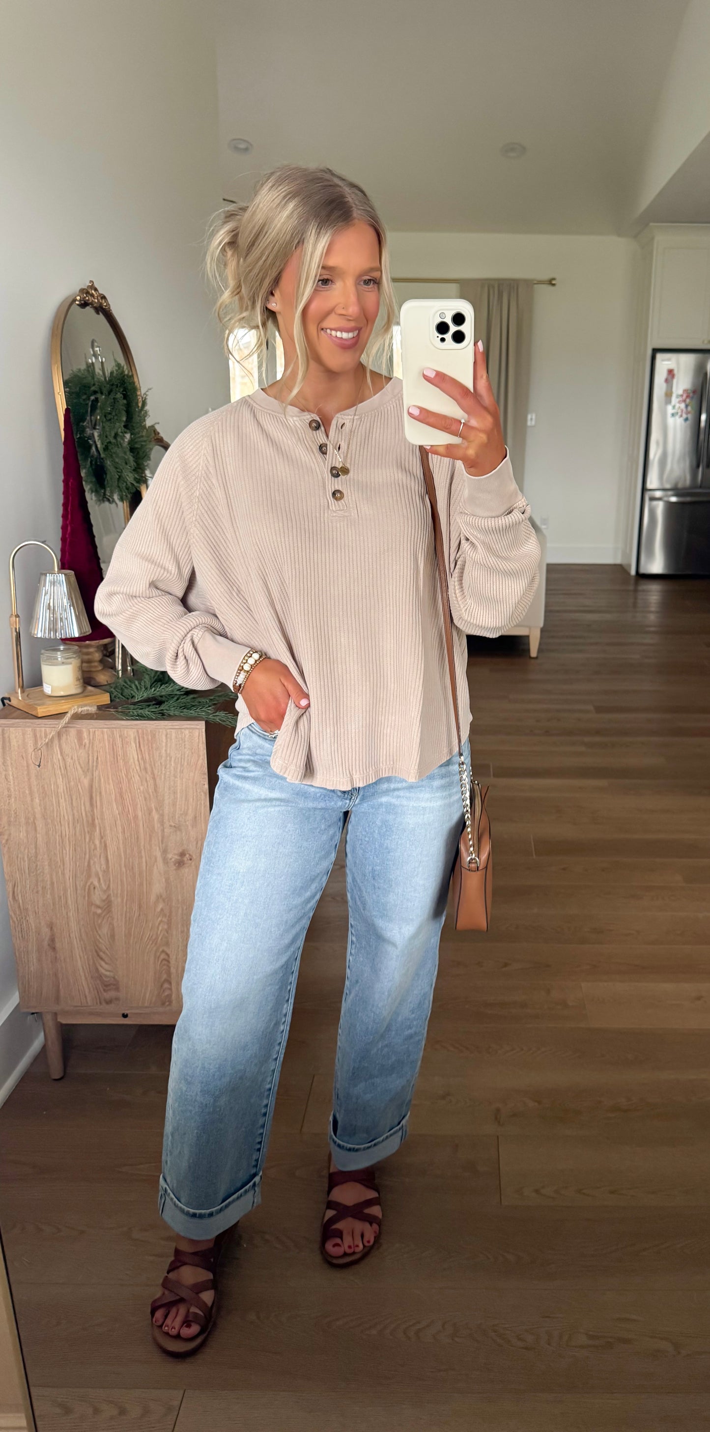 The Everyday Henley - Dark Taupe