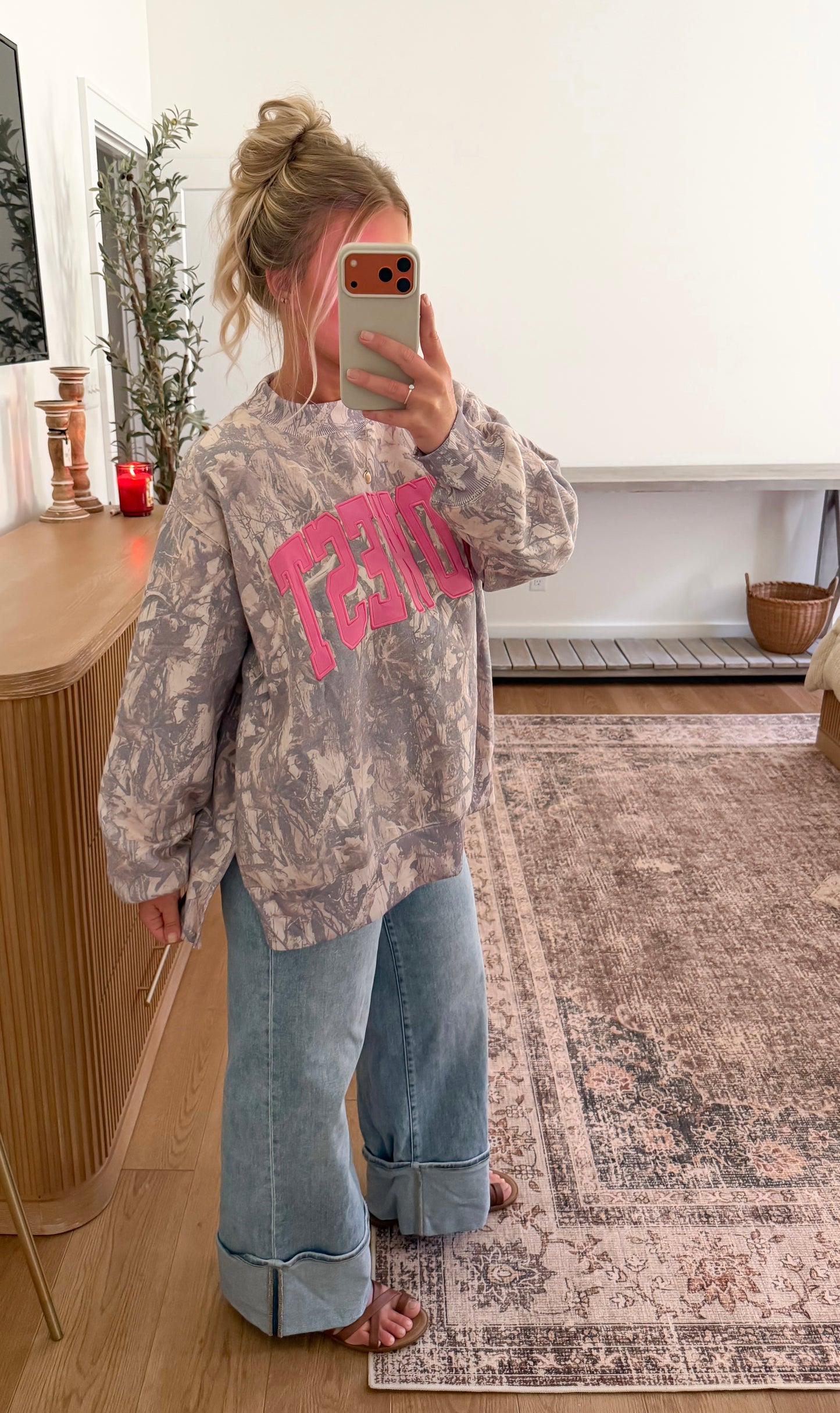 Midwest Embroidered Mock Neck - Camo