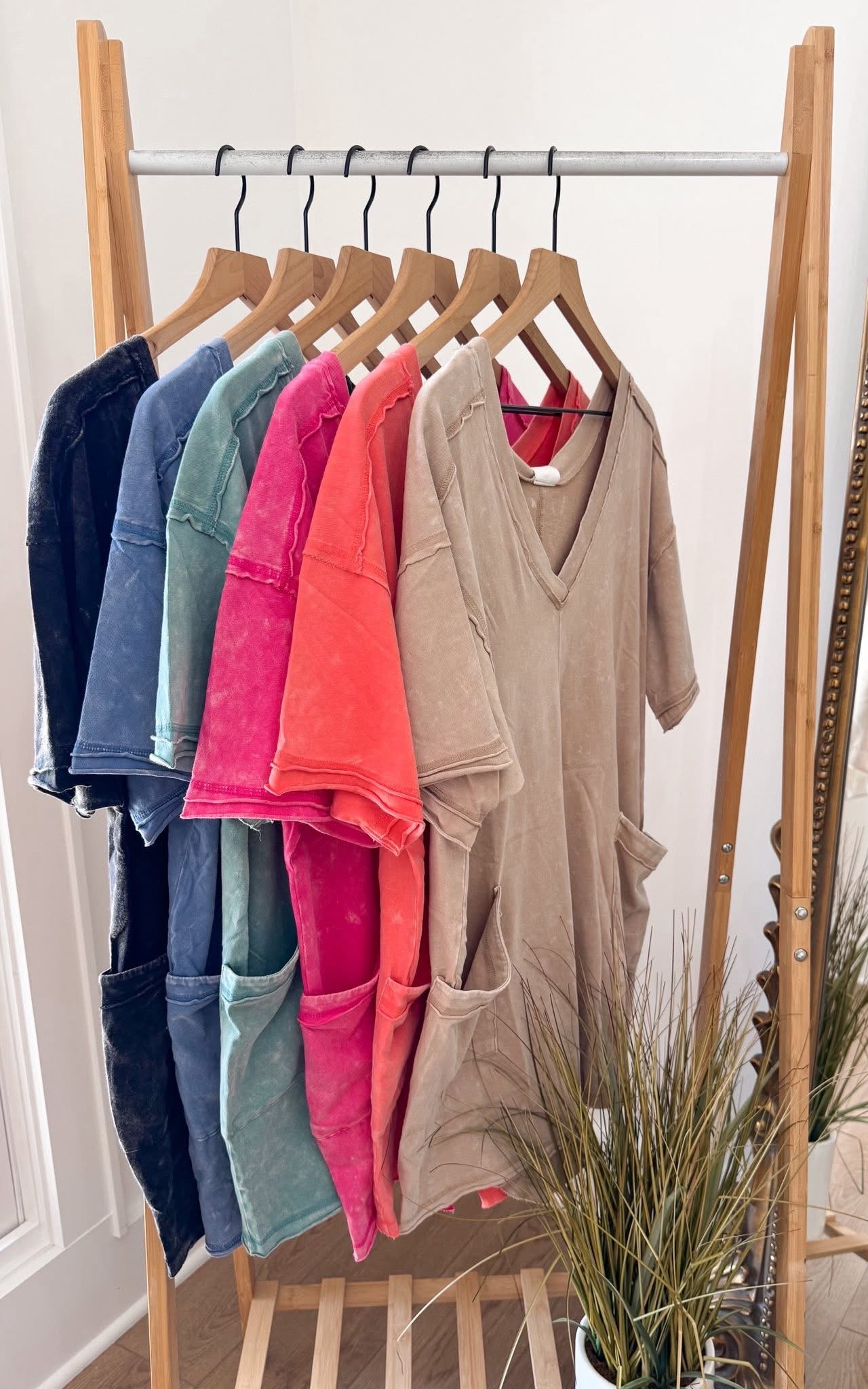 Mineral Washed Rompers