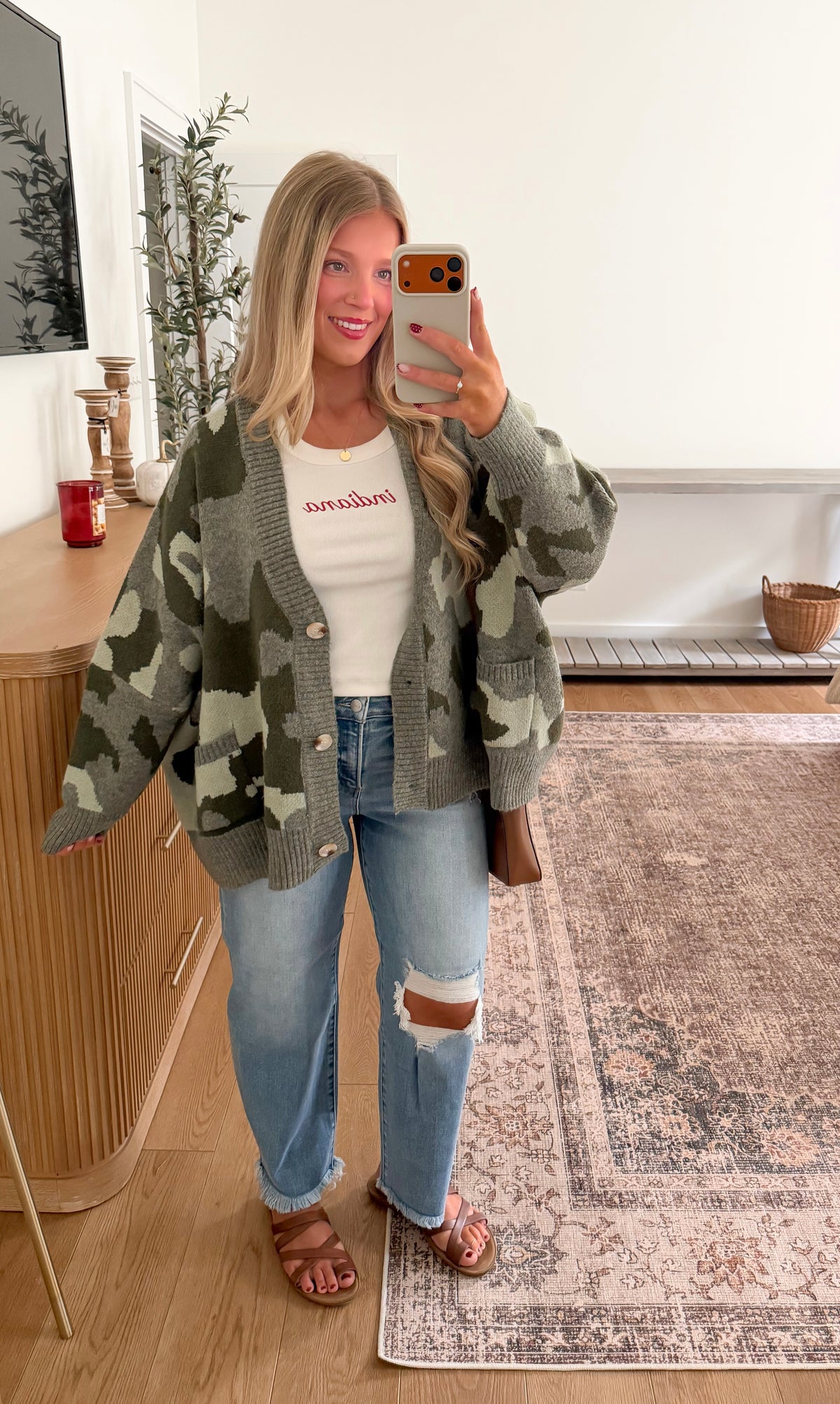 End Zone Cardigan - Camo