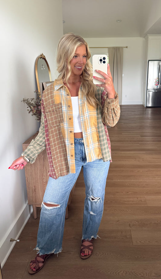 Ollie Mixed Plaid Flannel