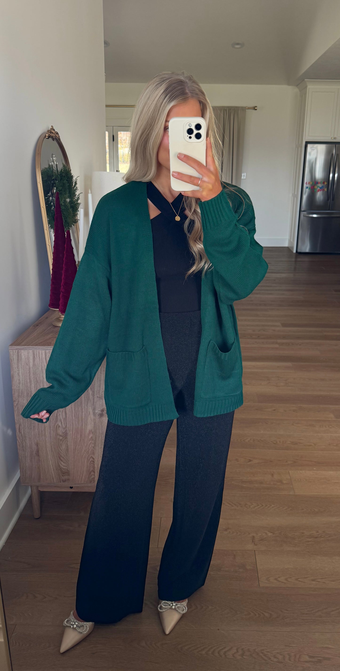 Dark Green Cardigan