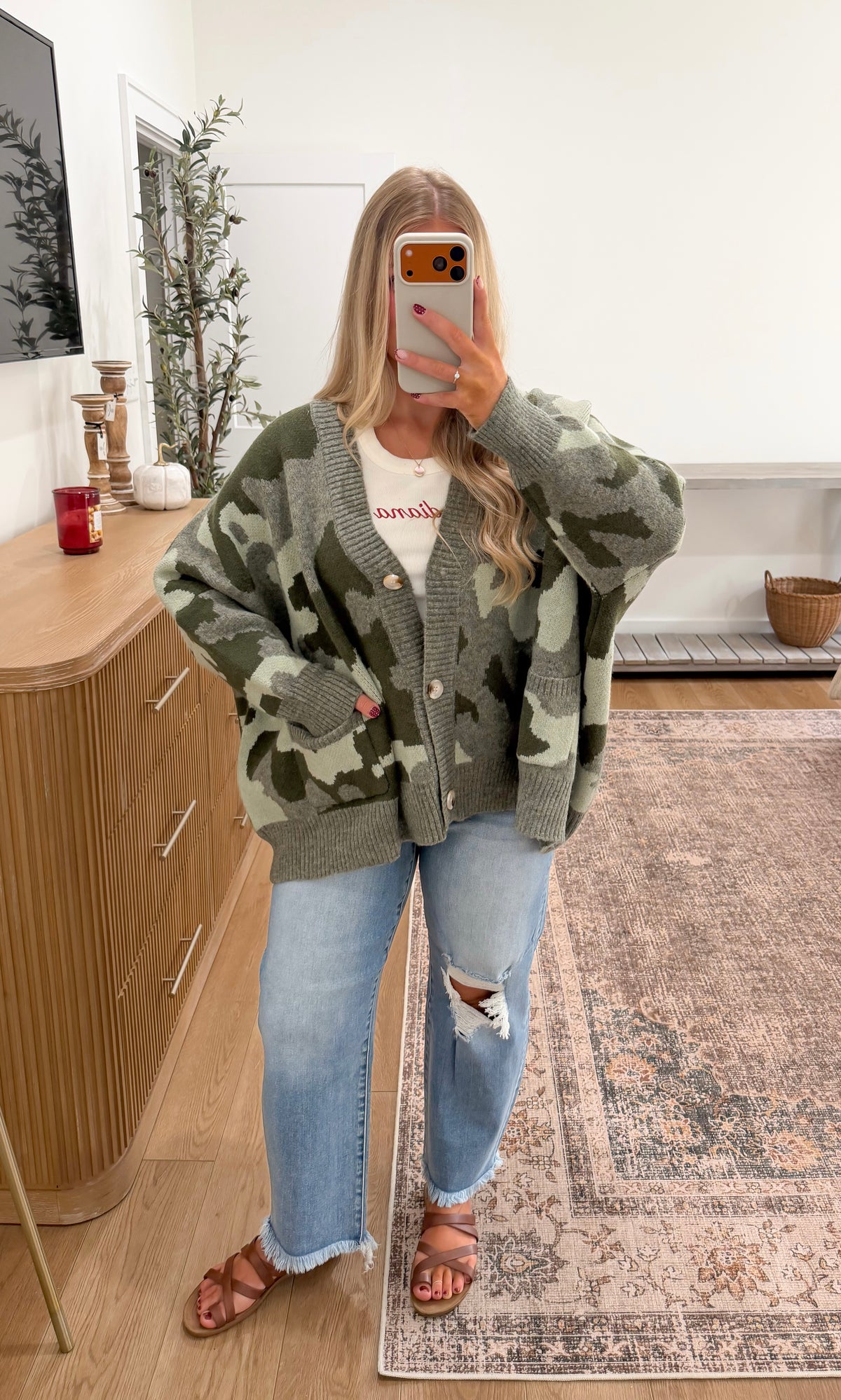 End Zone Cardigan - Camo