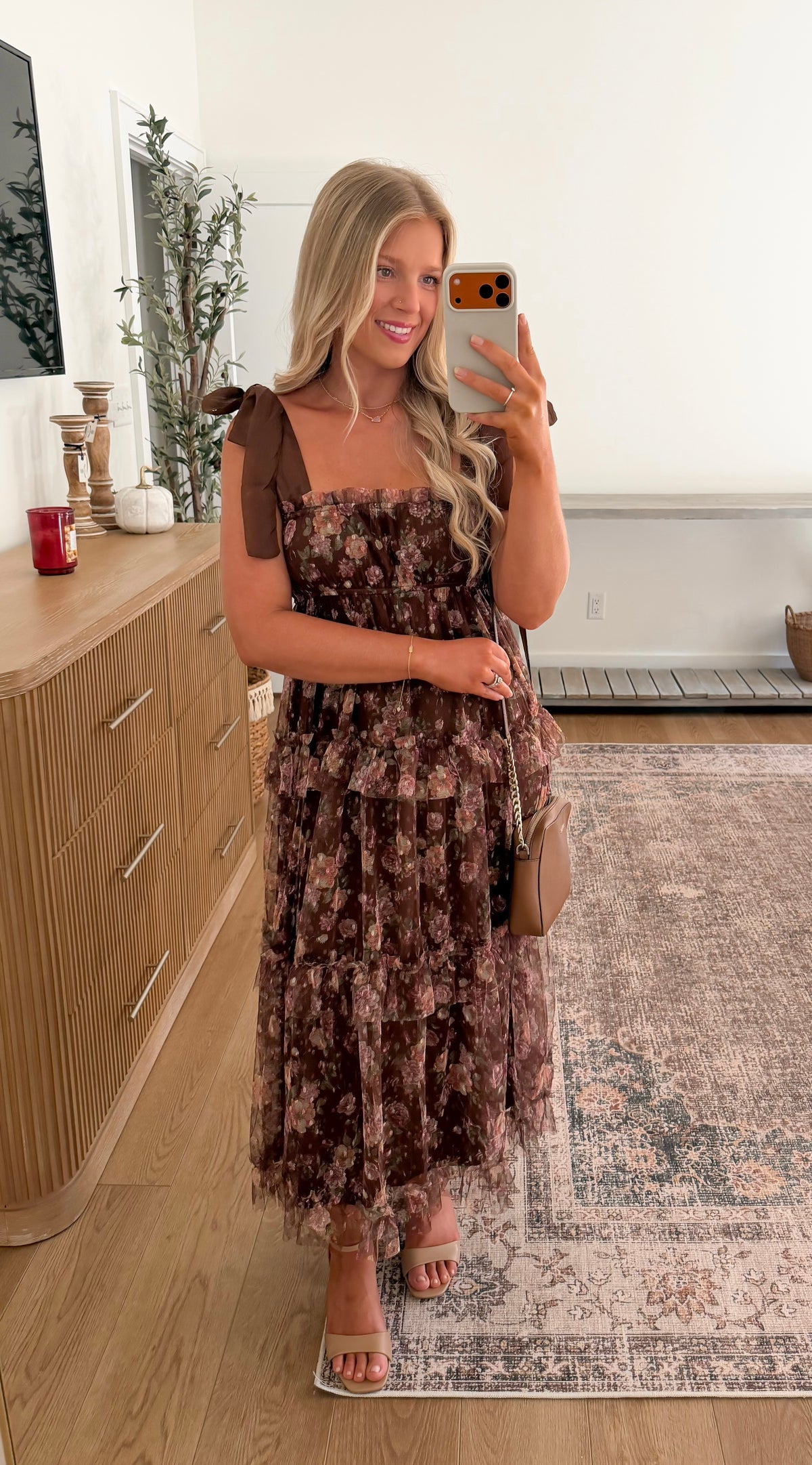 Fall In Bloom Midi Dress