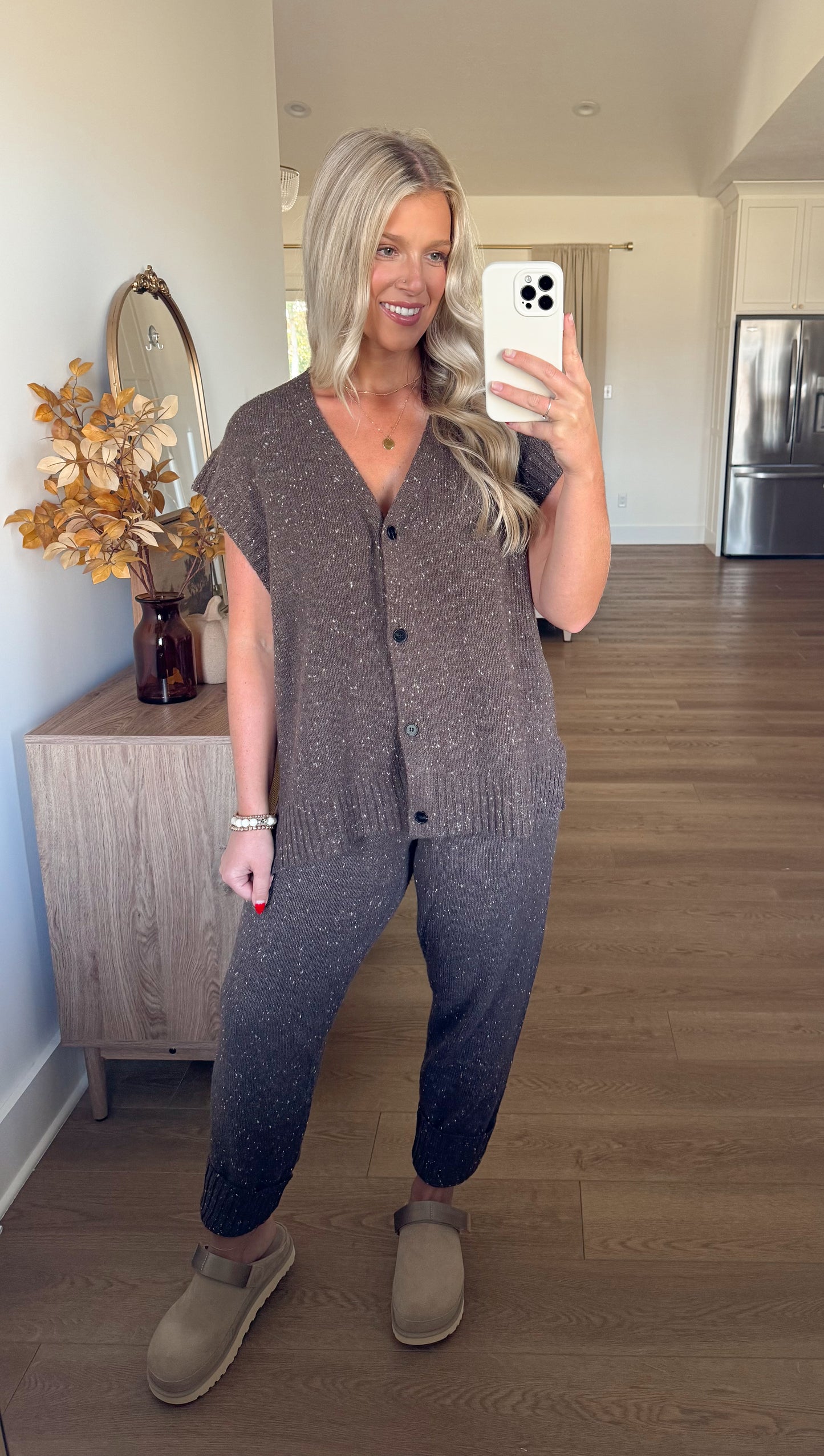 Sweater Vest Set - Chocolate