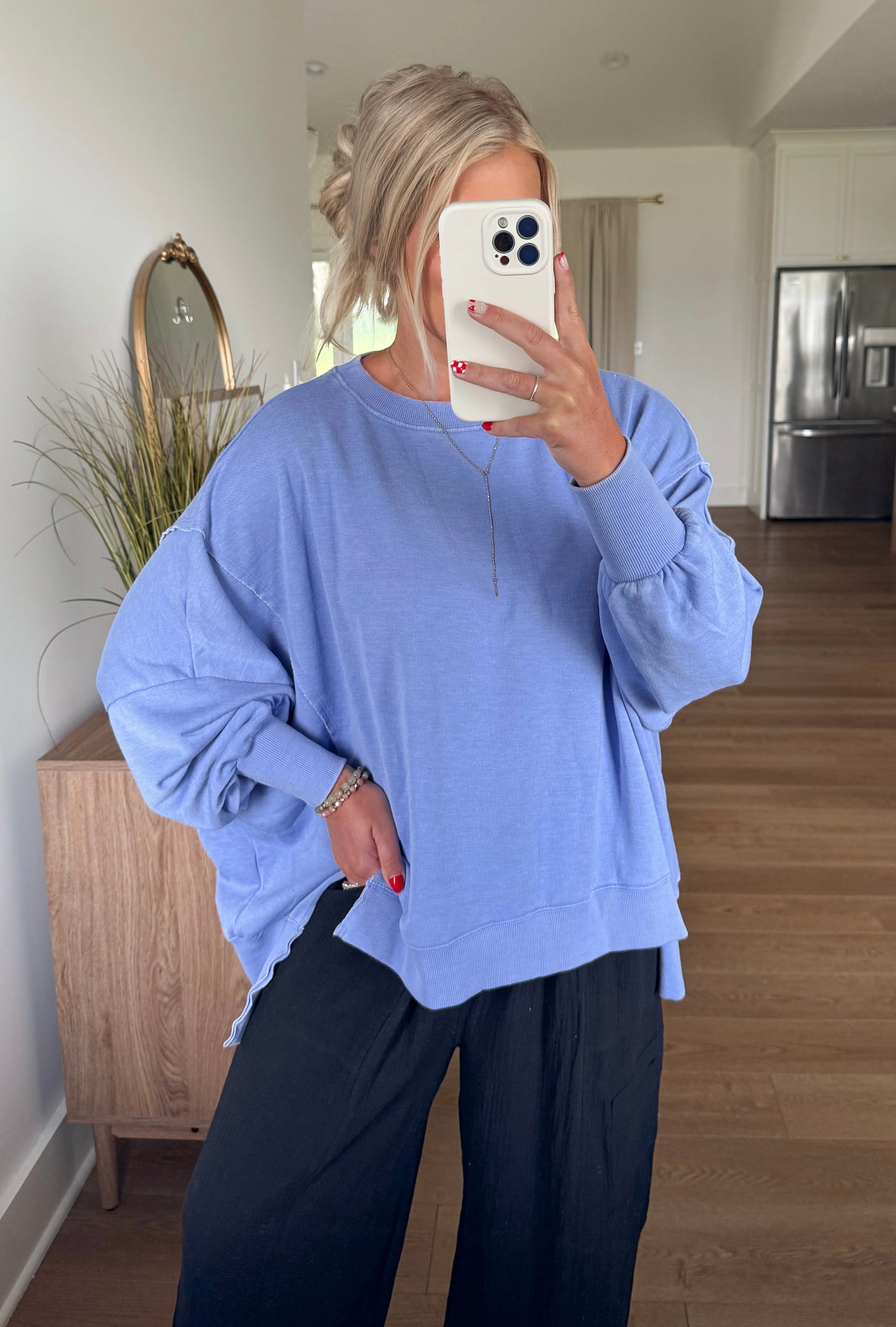 Oversized Pullover - Periwinkle