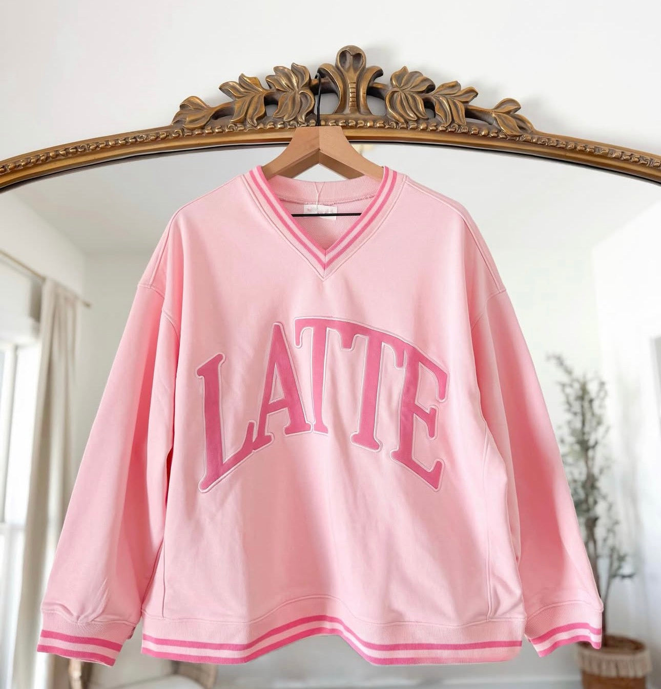 Latte - Vintage Pink Pullover