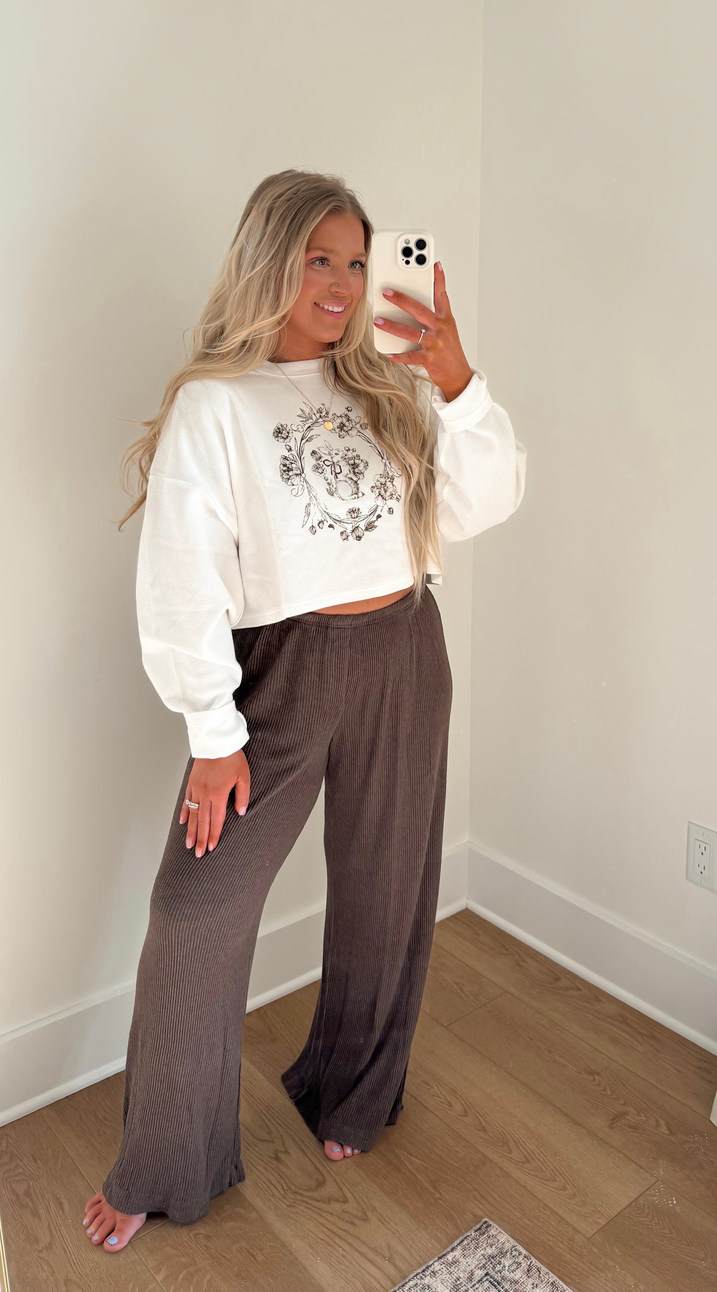 Vintage Floral Bunny