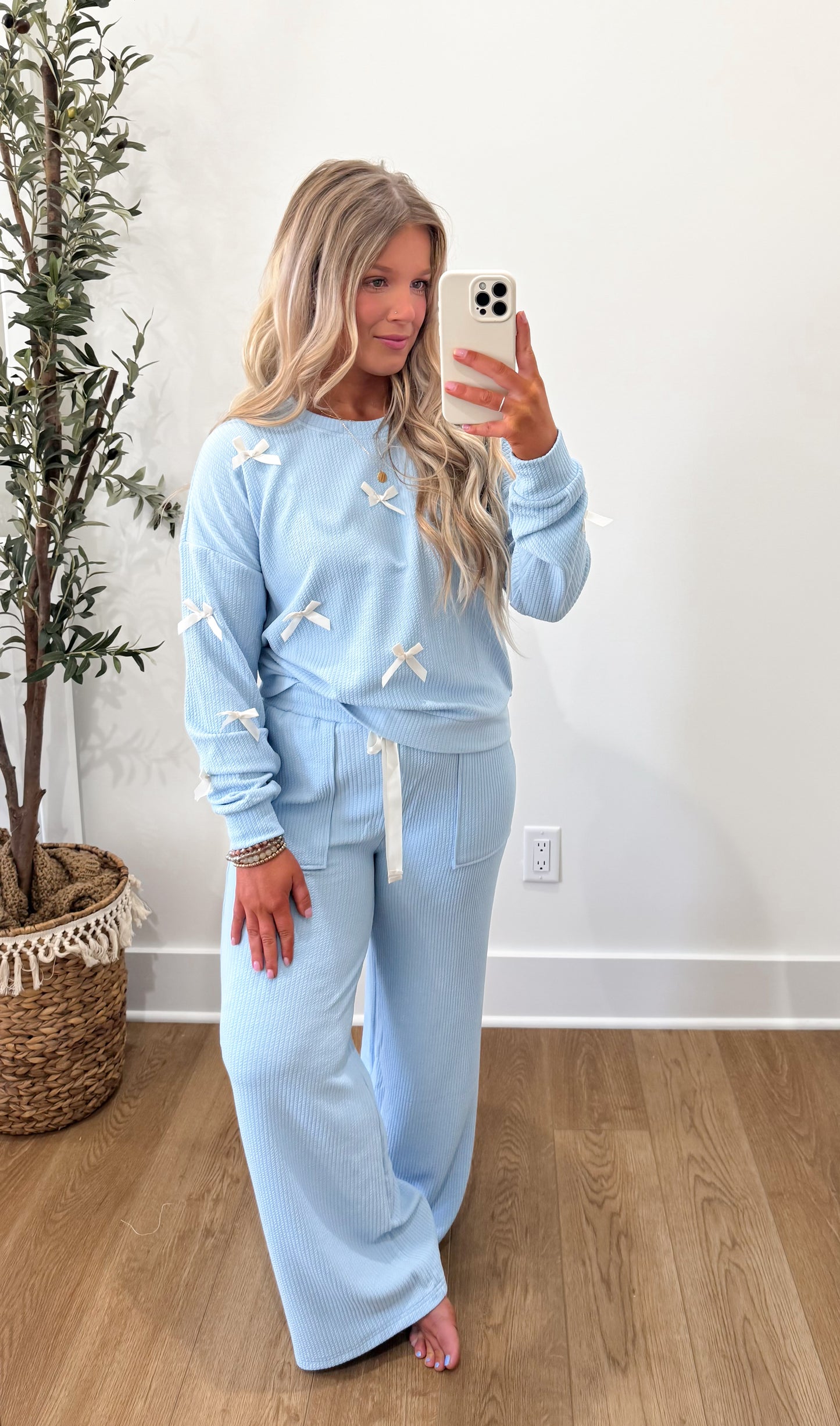 Girly Bow Set - Blue