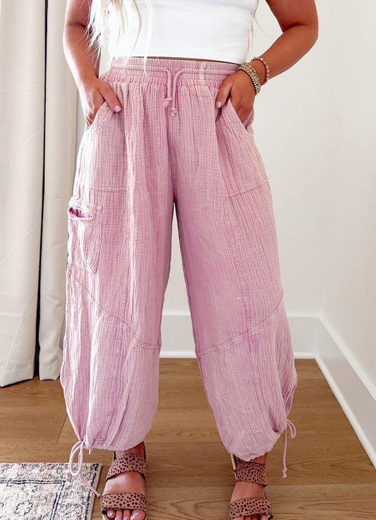 Boho Pants - Vintage Mauve