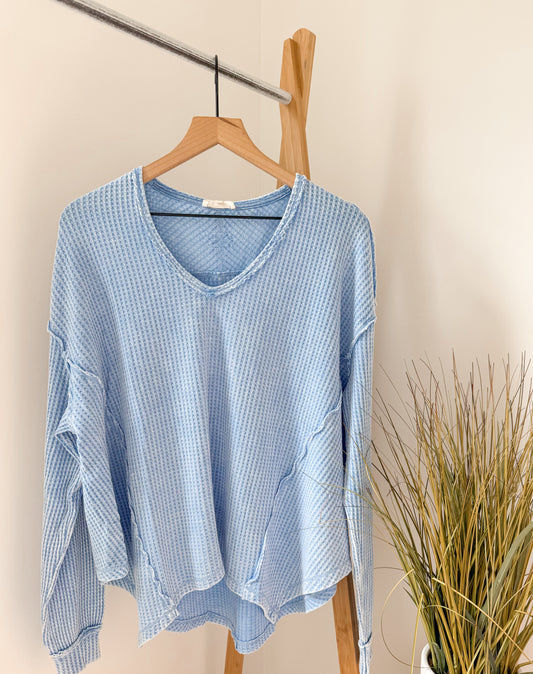 Spring Time Waffle Knit - Peri