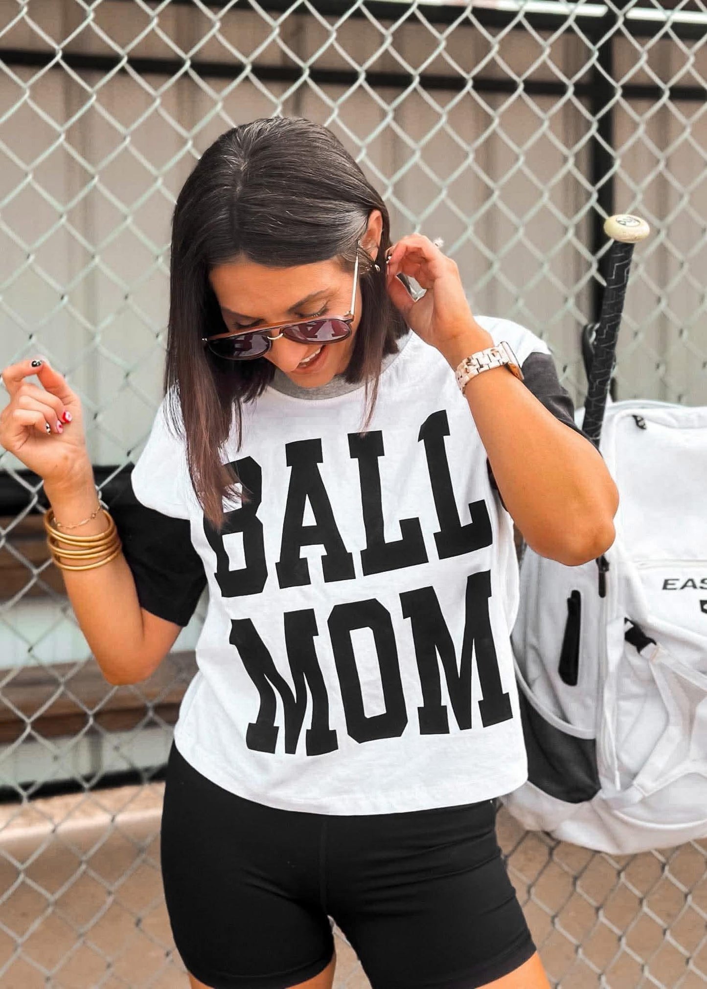 Ball Mom Conservative Crop Tee