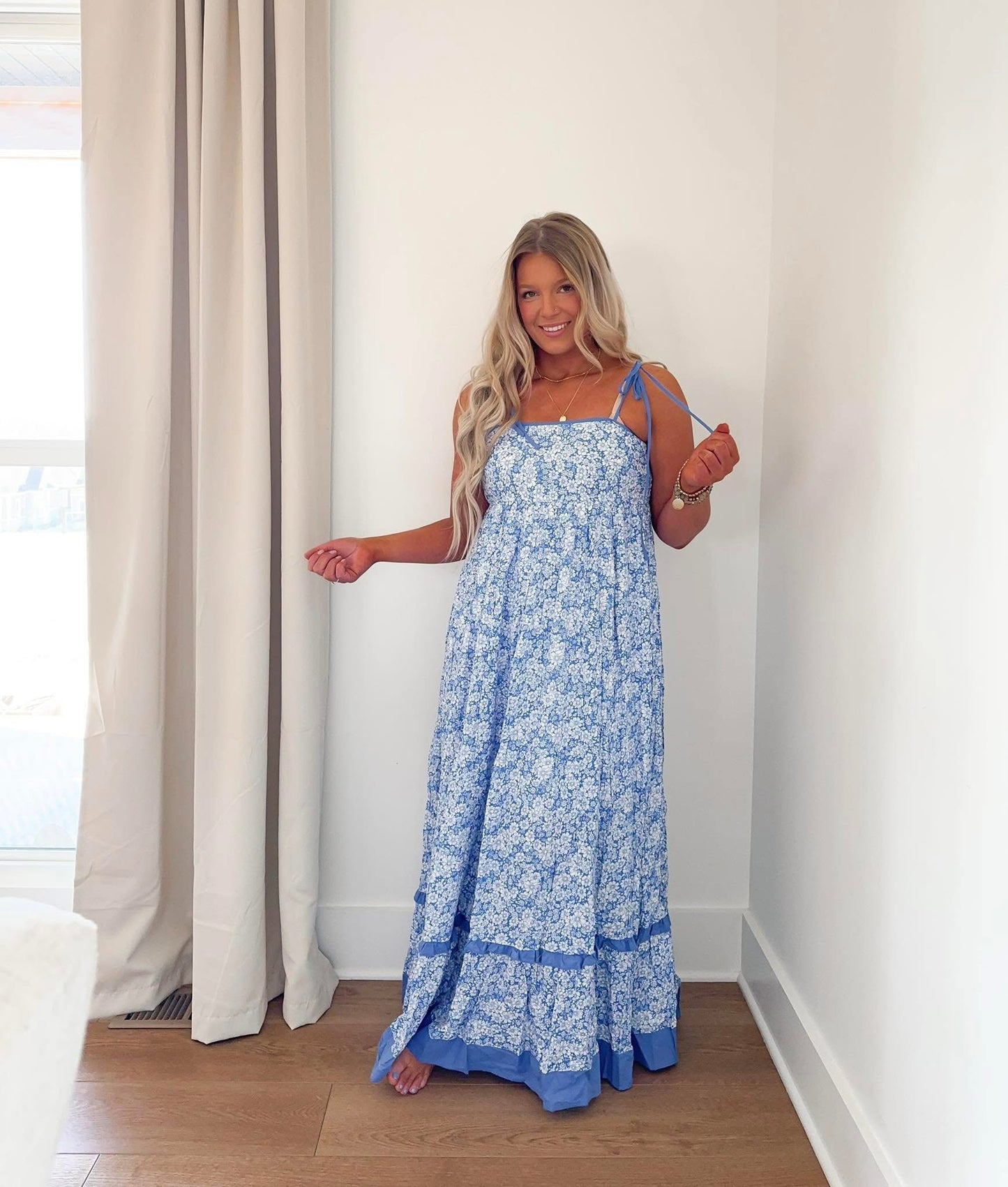 Island Vacay Maxi Dress - Blue