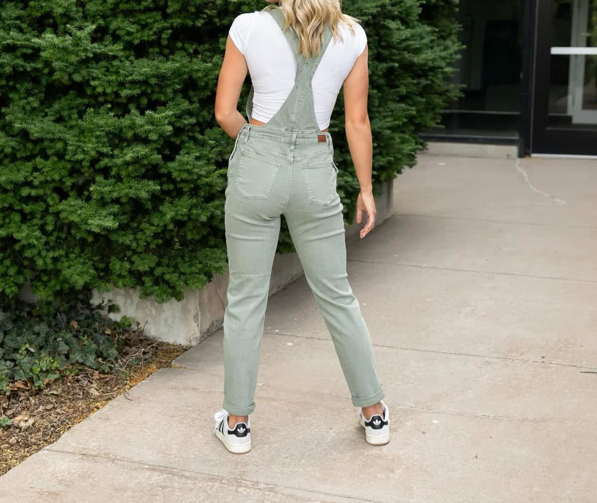 Judy Blue Overalls - Olive
