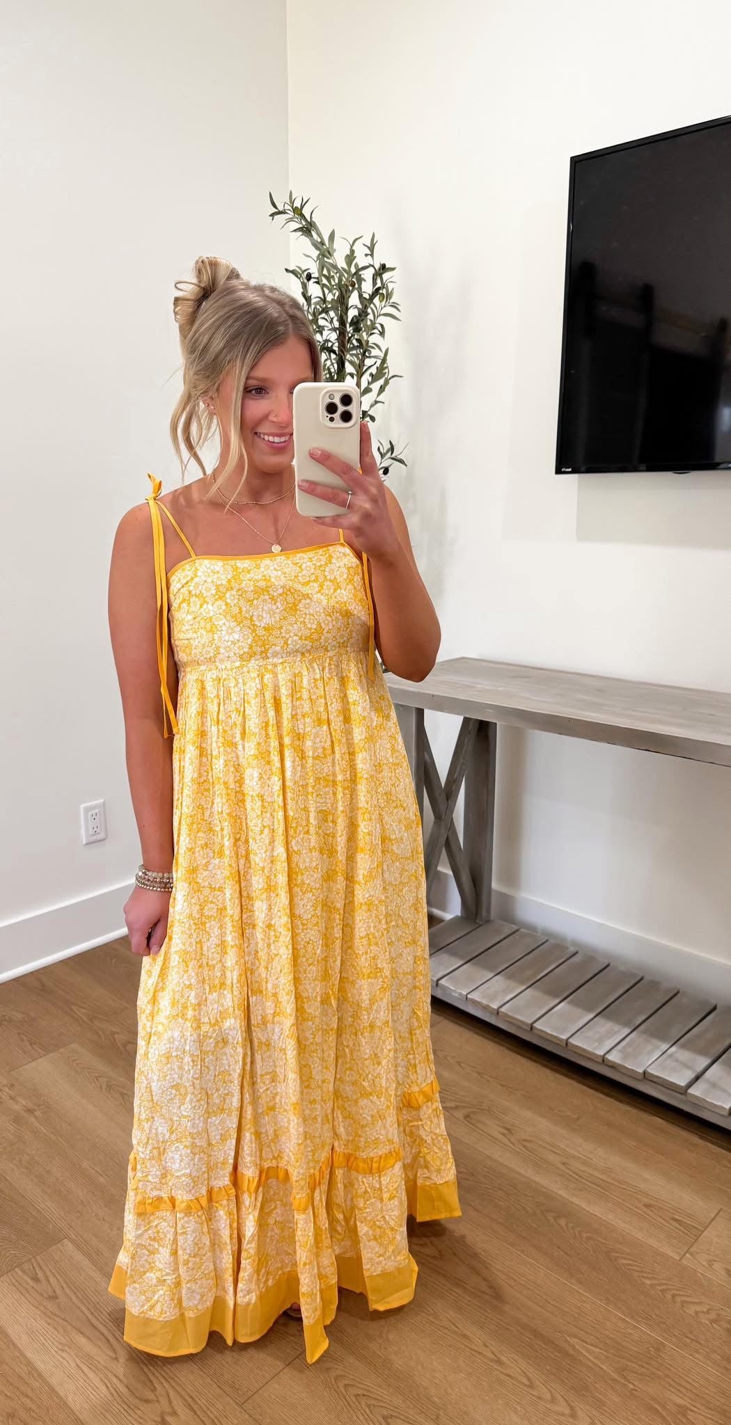 Sunshine + Smiles Dress - Yellow