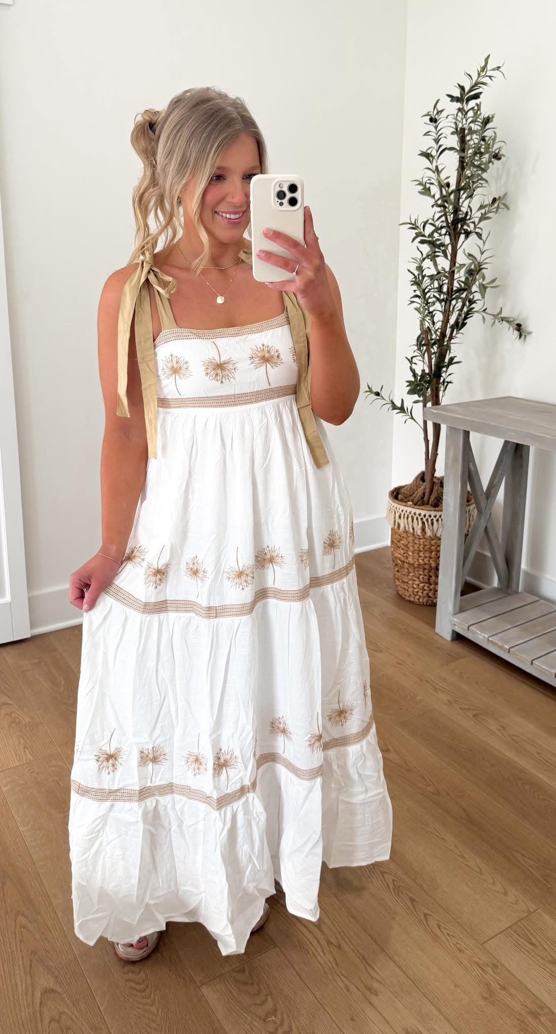 Dandelion Embroidered Dress